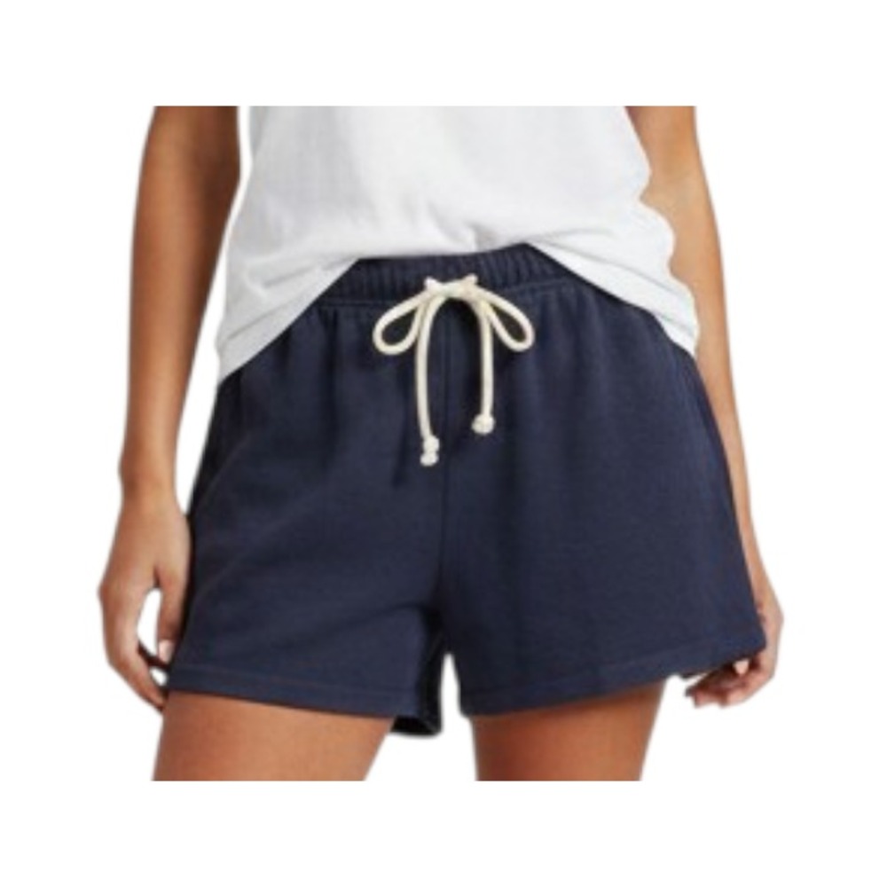 CASUAL Perfect White Tee ALMOST BLACK PIQUE MESH KNIT Venus Pull-On Shorts SZ S
